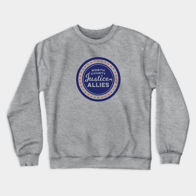 NCJA logo (blue) Crewneck Sweatshirt by justiceallies